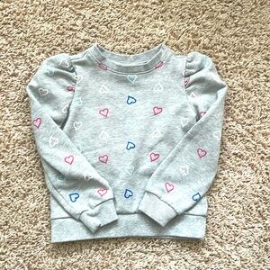 Adorable Janie and Jack heart sweatshirt